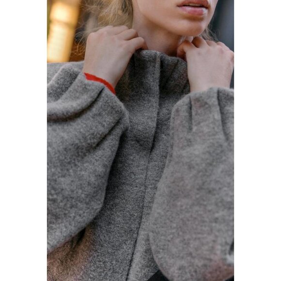 ZARA KNIT BOMBER JACKET - Picture 5 of 7